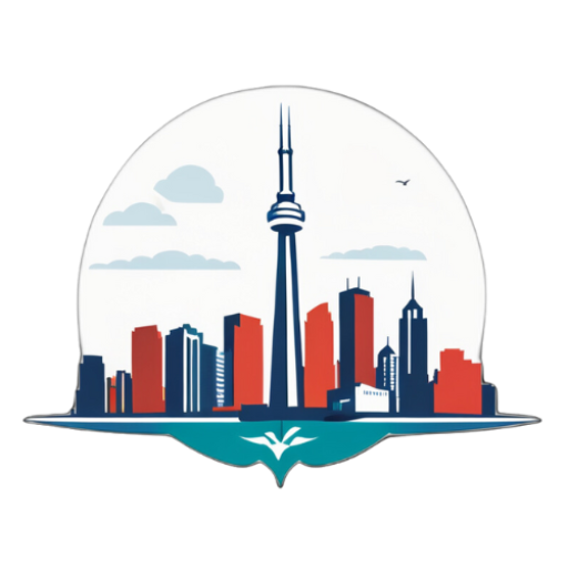 Animated logo with Toronto Skyline