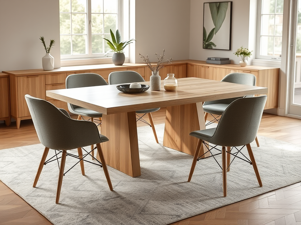 Image of an apartment dining table that can expand