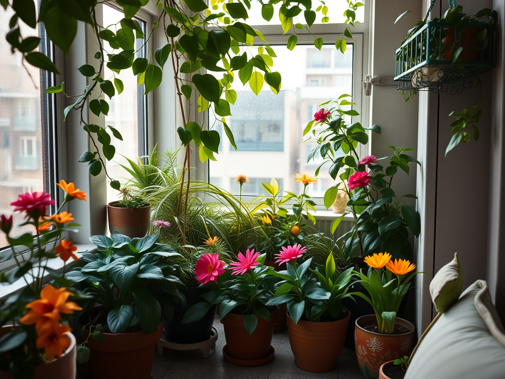 small apartment plants