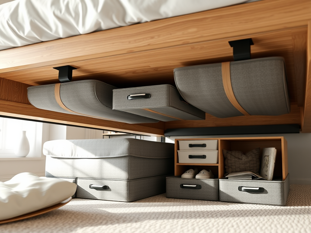 Image of under the bed organizers for apartment